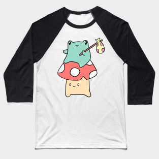 Pastel Frog and Mushroom friend Baseball T-Shirt